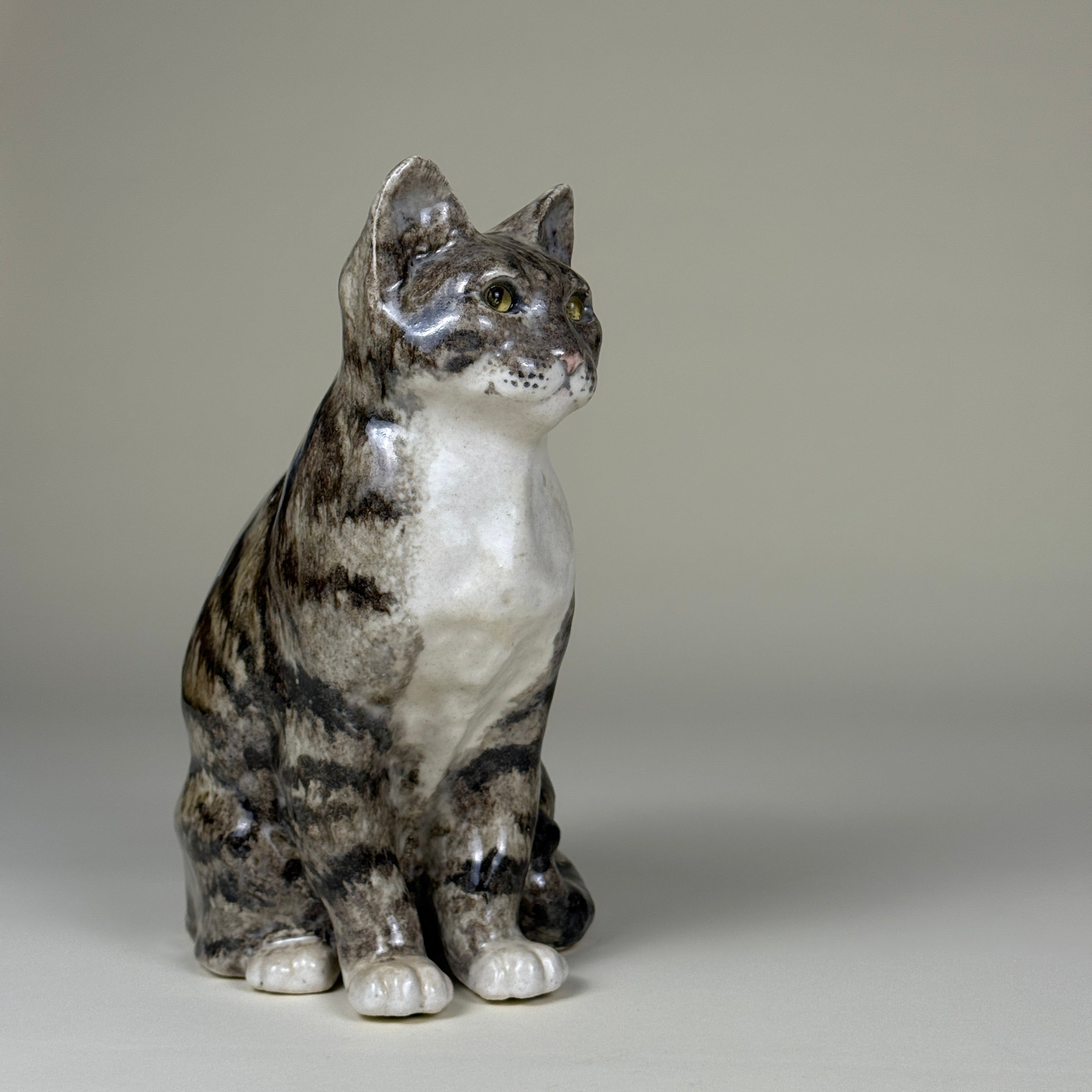 【三姿猫】系列|Winstanley 英国手工陶瓷猫雕像(玻璃眼)/ "Three Poses Cat" Series | Winstanley British Handmade Ceramic Cat Figurines (Glass Eyes)