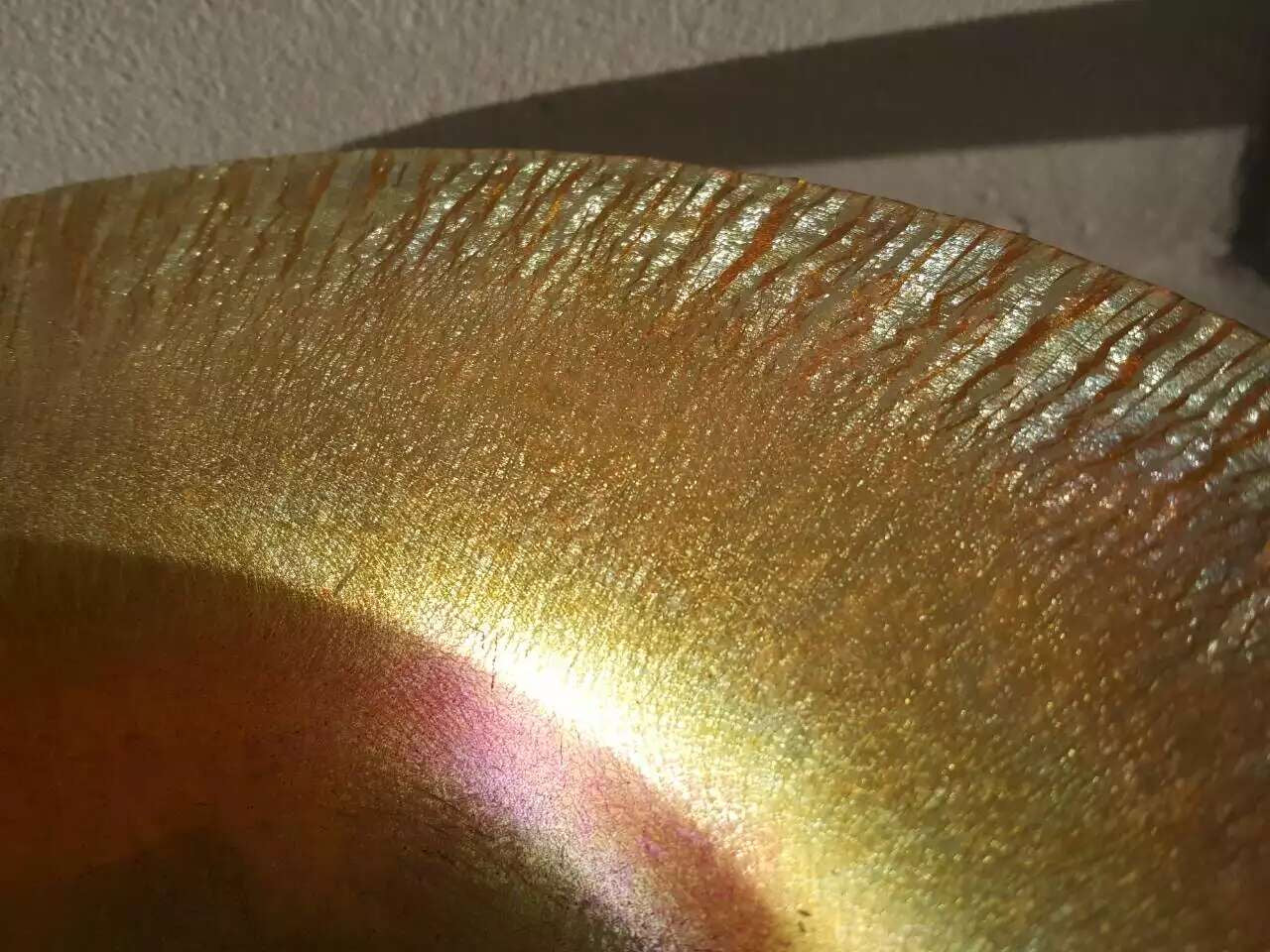 蒂凡尼 Favrile 虹彩艺术盘｜Tiffany Studios，新艺术风格玻璃器，签名款，约1900年
