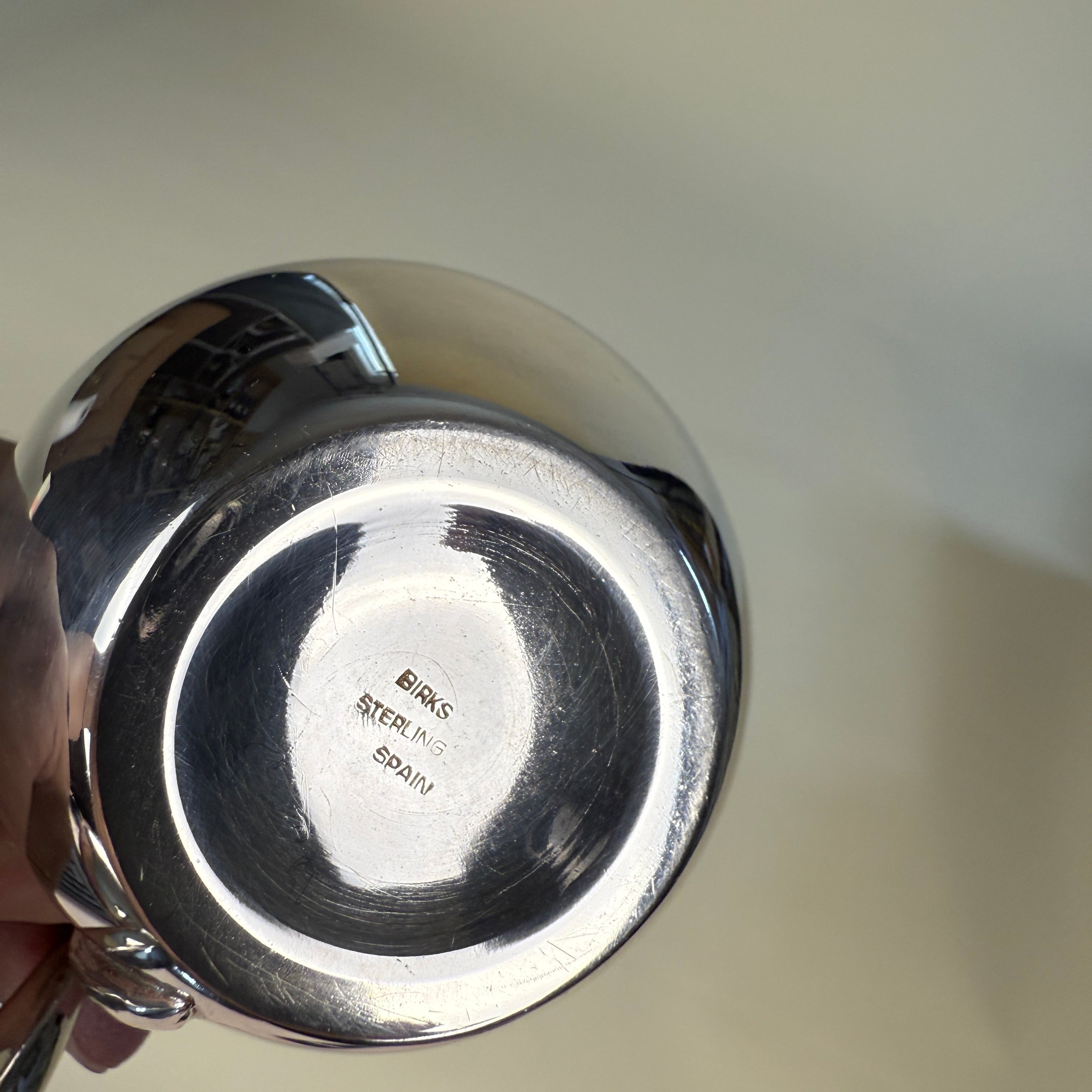 加拿大品牌Birks  纯银双碟调味架（在西班牙制作）1970年代 / Birks Sterling Silver Double Dish Condiment Stand (Made in Spain), 1970s
