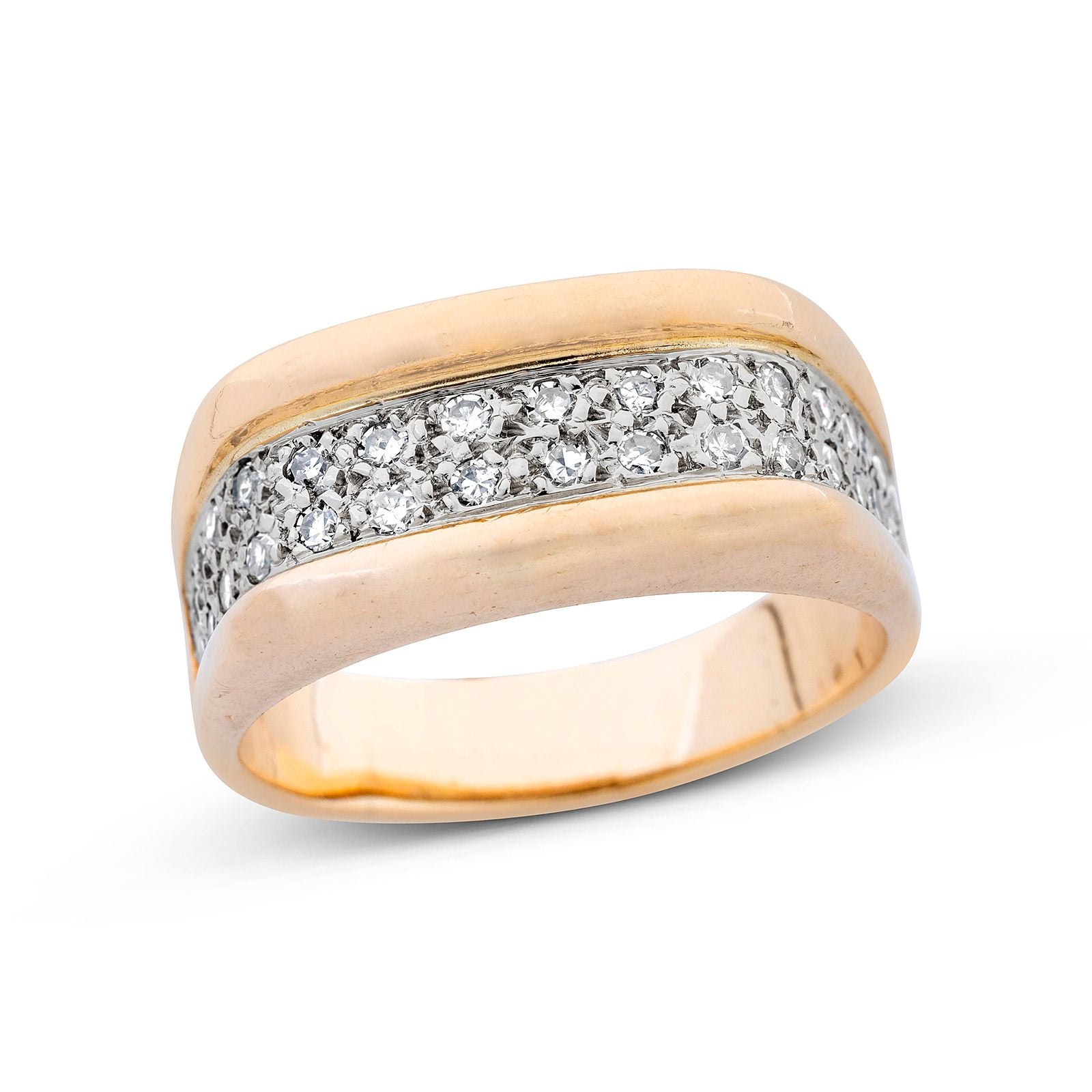 钻石 · 14K金戒指 / Diamond and 14K Gold Ring