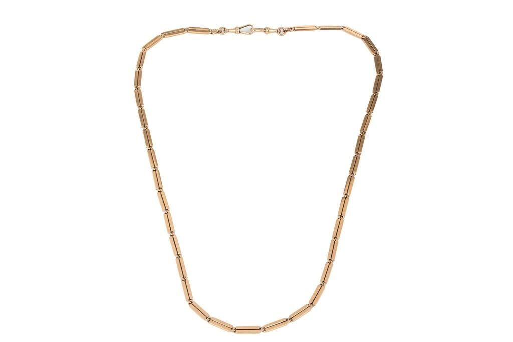 欧洲古董金怀表链，约 1900 年前后  ANTIQUE EUROPEAN GOLD WATCH CHAIN